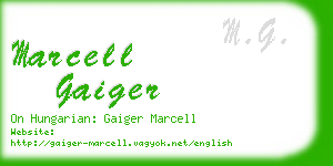 marcell gaiger business card